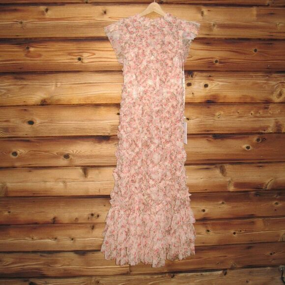 MAC DUGGAL  8060 Ruffle Tiered Short Sleeve A Line Dress - Picture 5 of 14